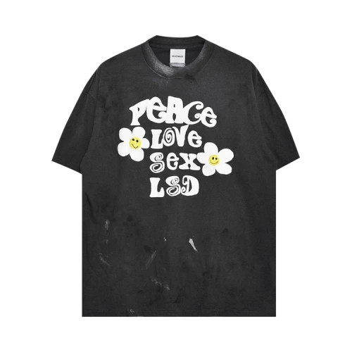 READYMADE Peace Short-Sleeve T-Shirt 'Black'
