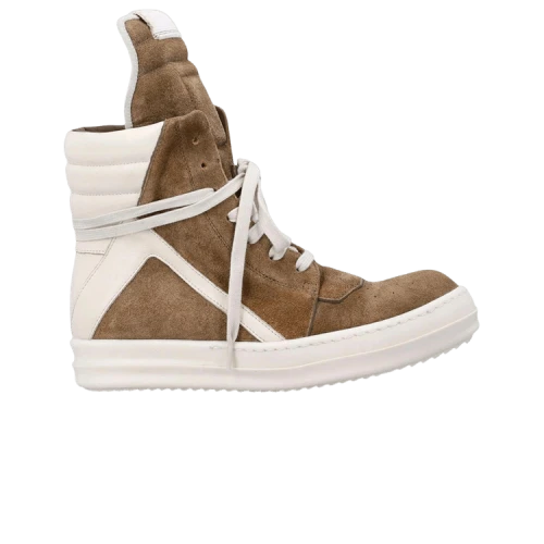Rick Owens Temple Geobasket High Sumi Brown Milk