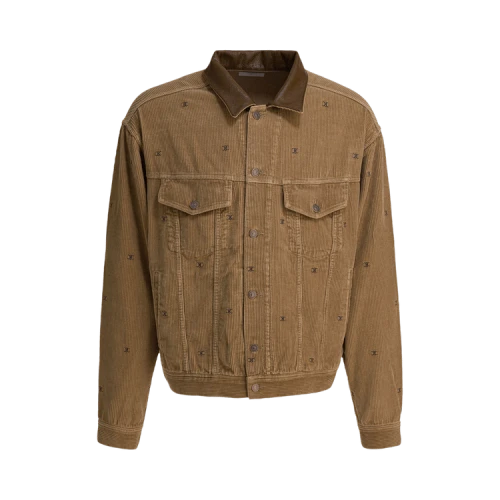 CELINE Oversized Trucker Jacket 'Light Coffee/Light Stone Wash'