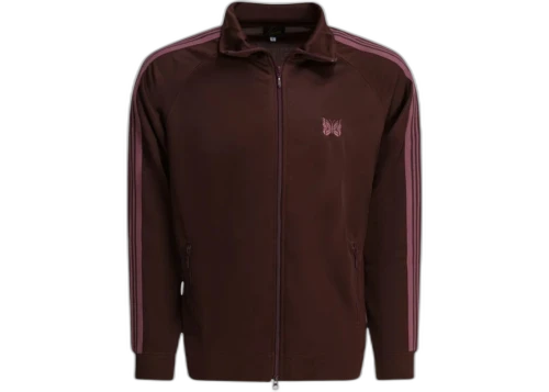 Needles Poly Smooth Zippered Sweatshirt Bordeaux
