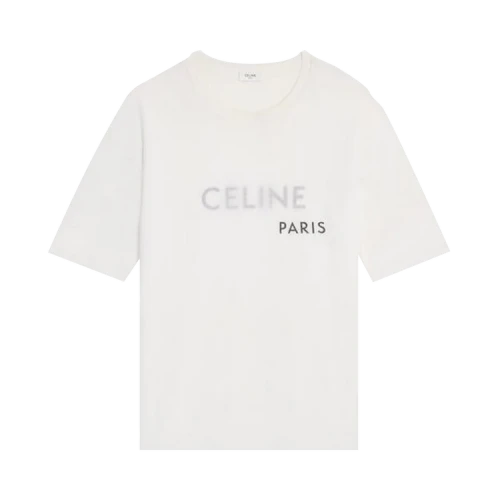 CELINE Double Layers T-Shirt 'Off White/Black'