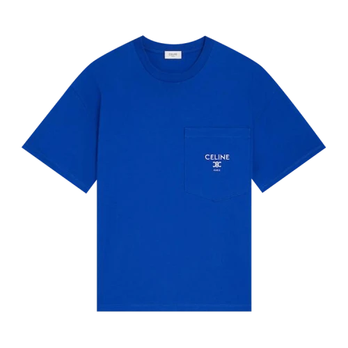 CELINE Relaxed T-Shirt 'Royal Blue/Off White'