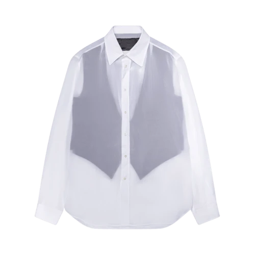 Maison Margiela Trompe L'oeil Georgette Shirt 'Cream'
