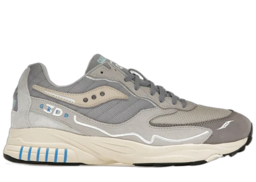 Saucony 3D Grid Hurricane Gray Cream