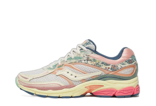 Saucony ProGrid Omni 9 Floral Beige Blue