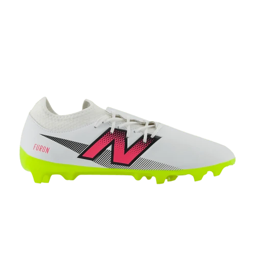 New Balance Furon Dispatch FG V7 White Hi-Lite Neon Pink