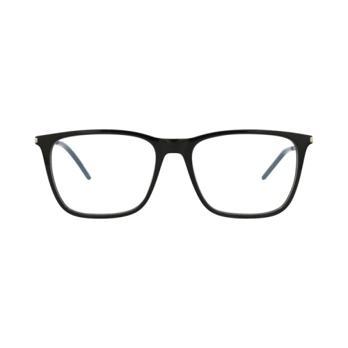 Saint Laurent Square-Frame Acetate Optical Frames Black Black Transparent (SL345-30008543-002)