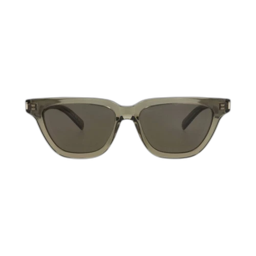 Saint Laurent Cat Eye-Frame Recycled Acetate Sunglasses Brown Brown Grey (SL462SULPI-30011402-020)