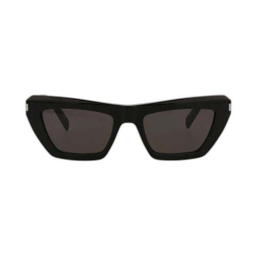 Saint Laurent Square-Frame Acetate Sunglasses Black Black Black (SL467-30011599-001)