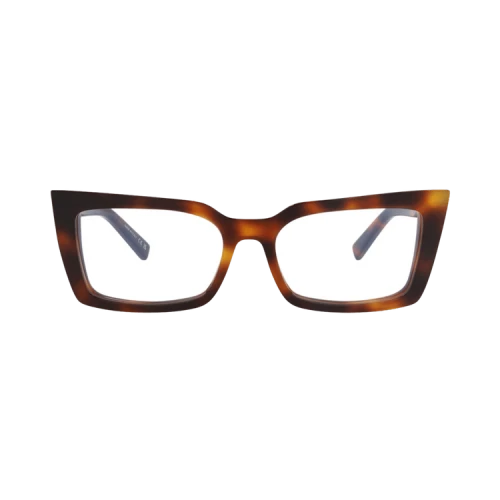 Saint Laurent Cat Eye-Frame Acetate Optical Frames Havana Havana Transparent (SL554-30013725-002)