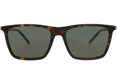 Saint Laurent Square-Frame Recycled Acetate Sunglasses Havana Havana Grey (SL668-30015251-002)