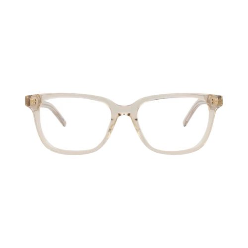 Saint Laurent Square-Frame Recycled Acetate Optical Frames NUDE NUDE TRANSPARENT (SLM110-30013739-007)
