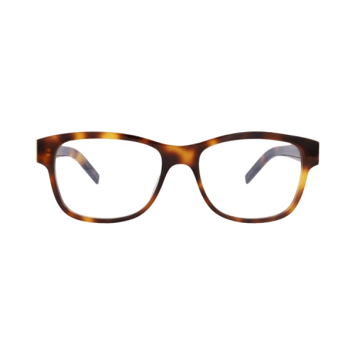 Saint Laurent Square-Frame Recycled Acetate Optical Frames Havana Havana Transparent (SLM132-30015275-006)