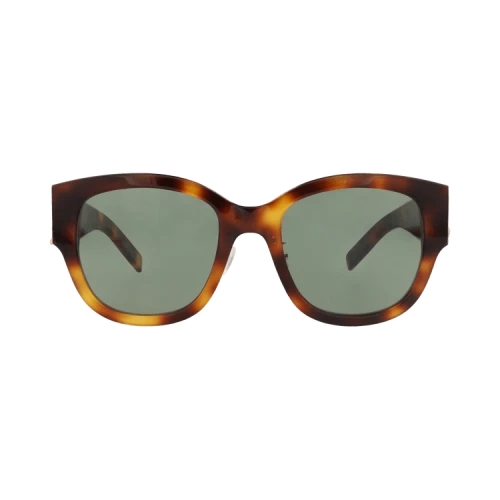 Saint Laurent Cat Eye-Frame Acetate Sunglasses Havana Havana Green (SLM95K-30011927-003)