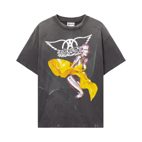 Saint Mxxxxxx Aerosmith Short Sleeve T-Shirt Black