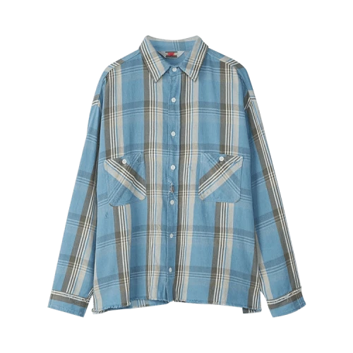 SAINT Mxxxxxx Frannel Check Shirt 'Blue'