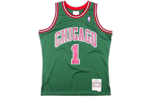Mitchell & Ness Chicago Bulls 2008-09 Derrick Rose Swingman Jersey Dark Green