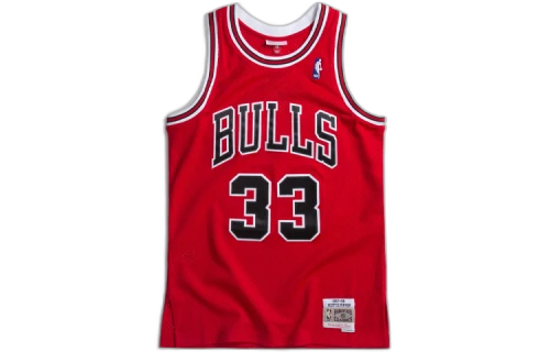 Mitchell & Ness Chicago Bulls Road 1997-98 Scottie Pippen Swingman Jersey Scarlet
