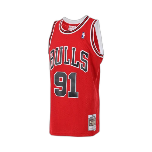 Mitchell & Ness Chicago Bulls Road 1997-98 Dennis Rodman Swingman Jersey Scarlet