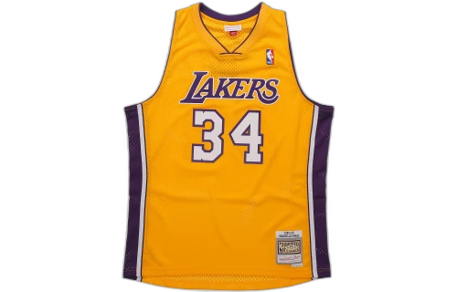 Mitchell & Ness Los Angeles Lakers Home 1999-00 Shaquille O'Neal Swingman Jersey Light Gold