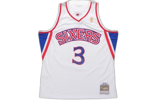 Mitchell & Ness Philadelphia 76ers Home 1996-97 Allen Iverson Swingman Jersey White