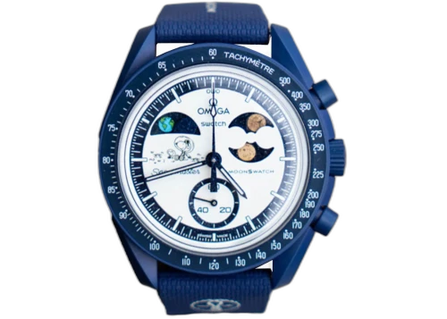 Swatch x Omega Bioceramic Moonswatch Mission To Earthphase Moonshine Gold Snoopy (Sturgeon Moon) SO33N701L