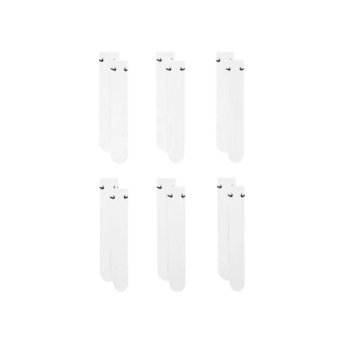 Nike Everyday Cushioned Crew Socks (6 Pairs) 'White/Black'