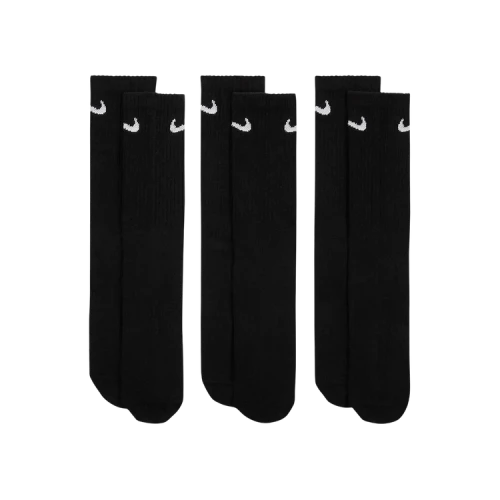 Nike Everyday Lightweight Crew Socks (3 Pairs) 'Black/White'