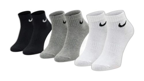 Nike Everyday Cushioned Lightweight Low Socks Black