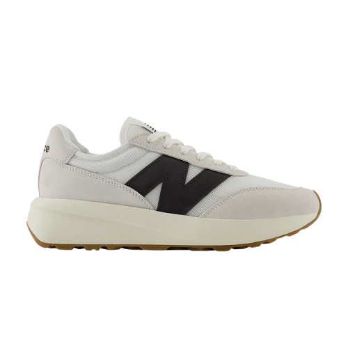 New Balance 370 Sea Salt Black Cement Gum