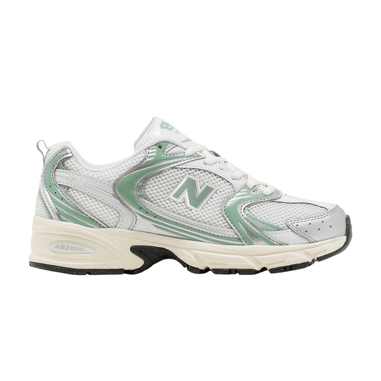 New Balance 530 Silver Metallic Mosaic Green