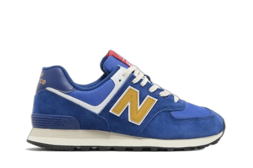 New Balance 574 Royal Blue Gold