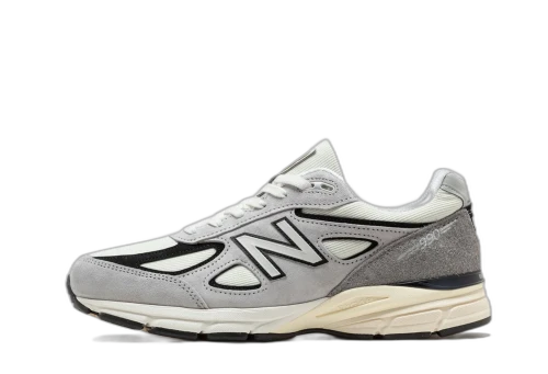 New Balance 990v4 MiUSA Teddy Santis Grey Black Cream