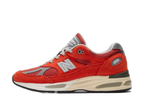 New Balance 991v2 MiUK Grenadine Fire Whirl