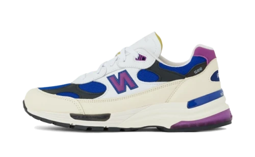 New Balance 992 MiUSA White Royal Purple Fuchsia