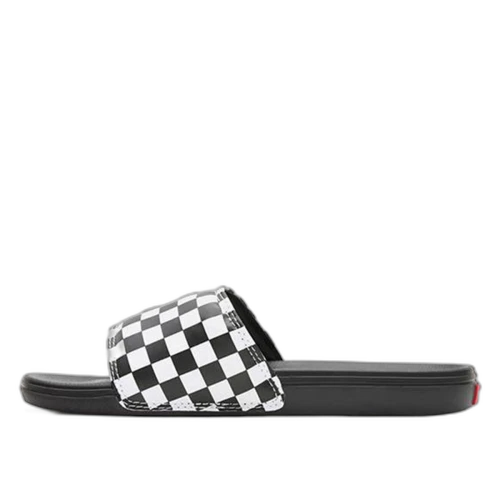 Vans La Costa Slide Checkerboard Black White