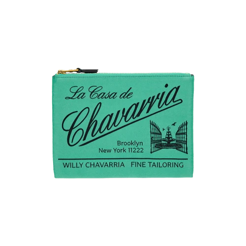 Willy Chavarria Label Pouch 'Uniform Green'