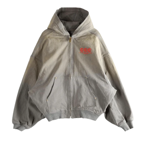 Willy Chavarria Juggernaut Workwear Hoodie 'Concrete'