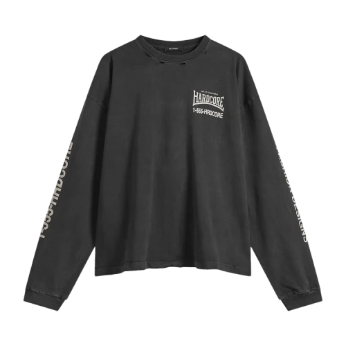 Willy Chavarria Hardcore Buffalo Long-Sleeve Tee 'Black'