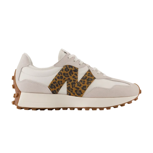 New Balance 327 Sea Salt Phantom Leopard Print Workwear (Women's)