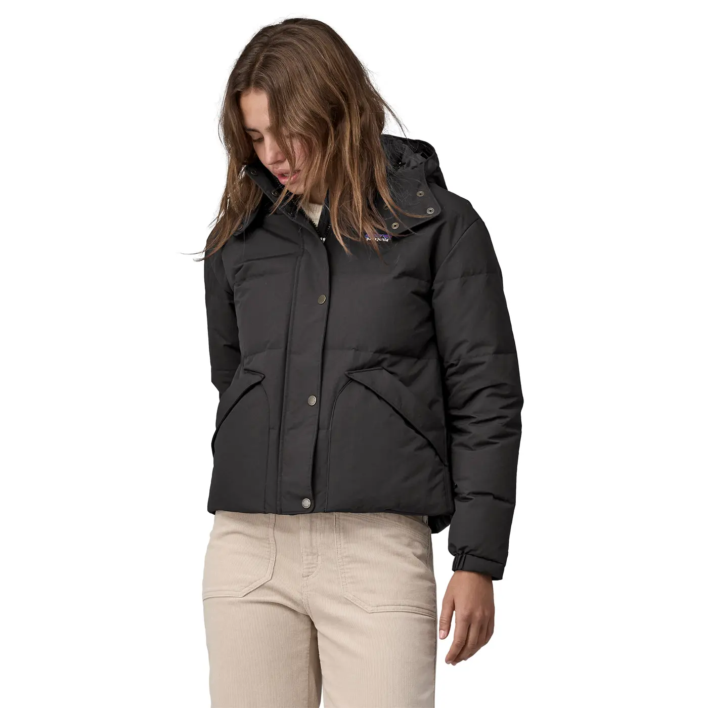 Patagonia Plumífero con capucha de mujer Downdrift
