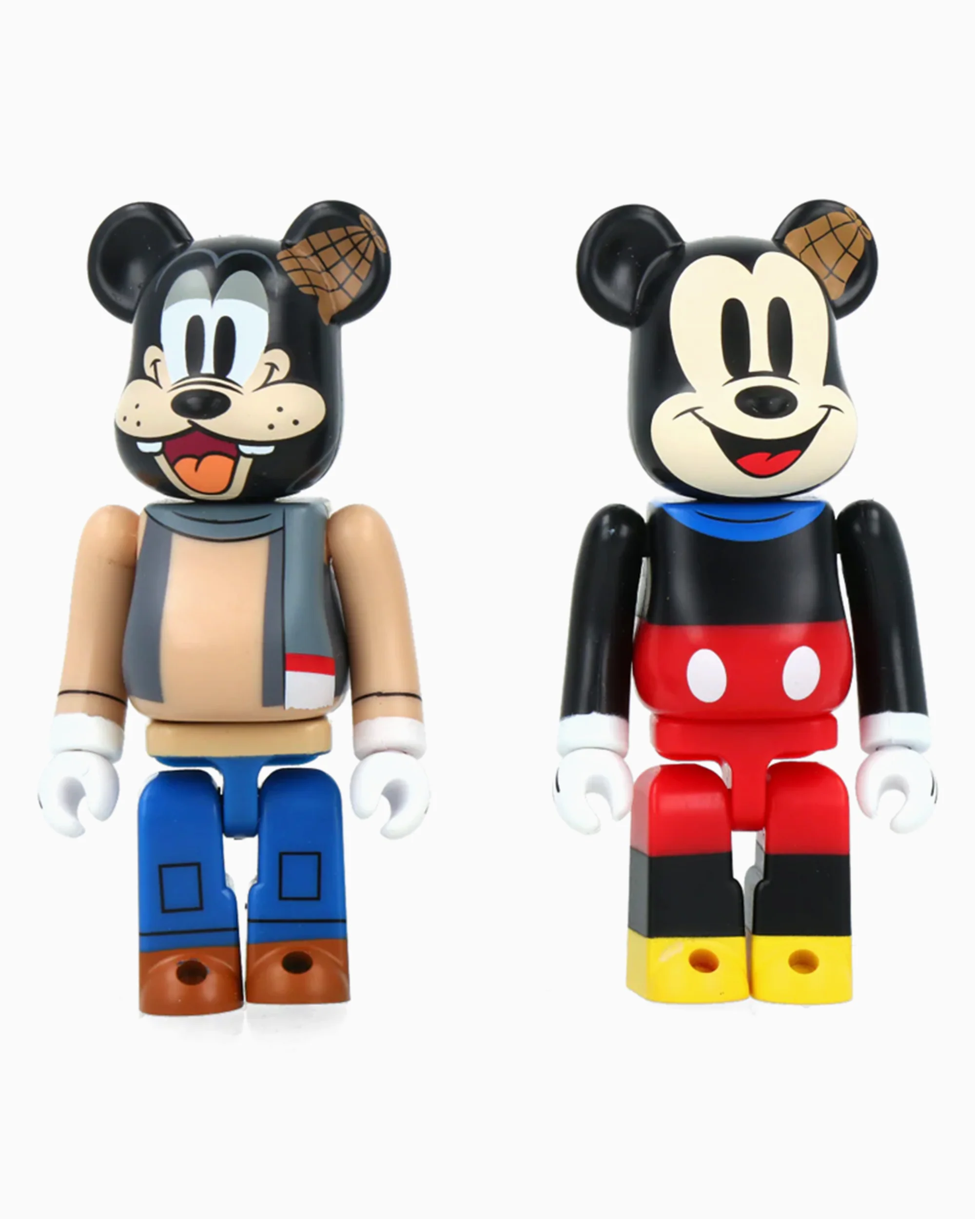 Bearbrick Medicom Toy Be@rbrick Mickey Mouse & Goofy 100%