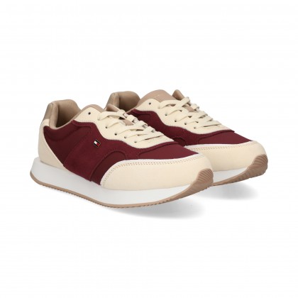 Tommy Hilfiger Banda Ante Dep.nylon Hielo/Burdeos Acj Muslin