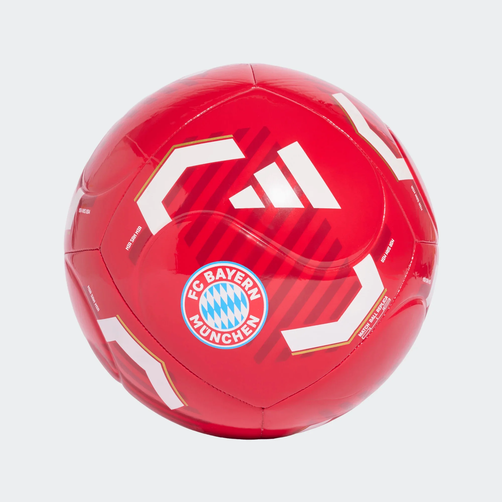 adidas Ballon FC Bayern Munich Club Domicile Rouge Blanc