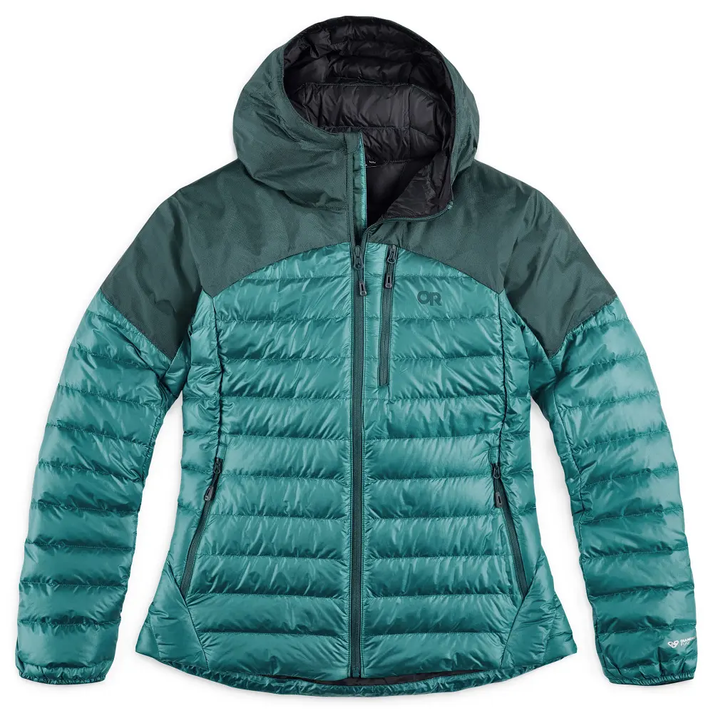 Outdoor Research Plumífero con capucha de mujer Helium Down