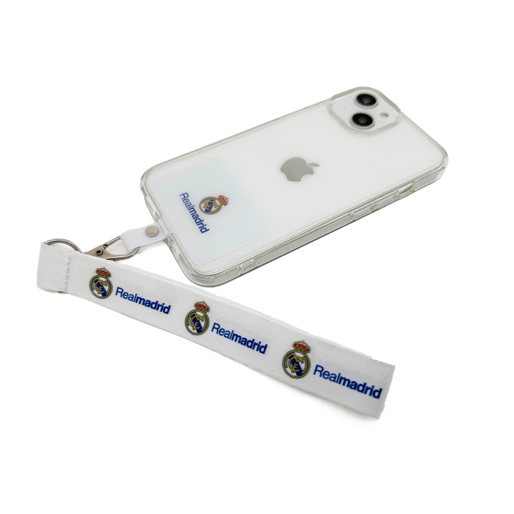 Real Madrid CF Pulsera Lanyard Smartphone Blanca Real Madrid