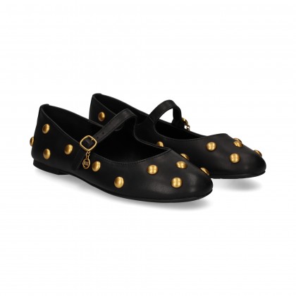 Michael Kors Mercedes Tachas Piel 001 Negro