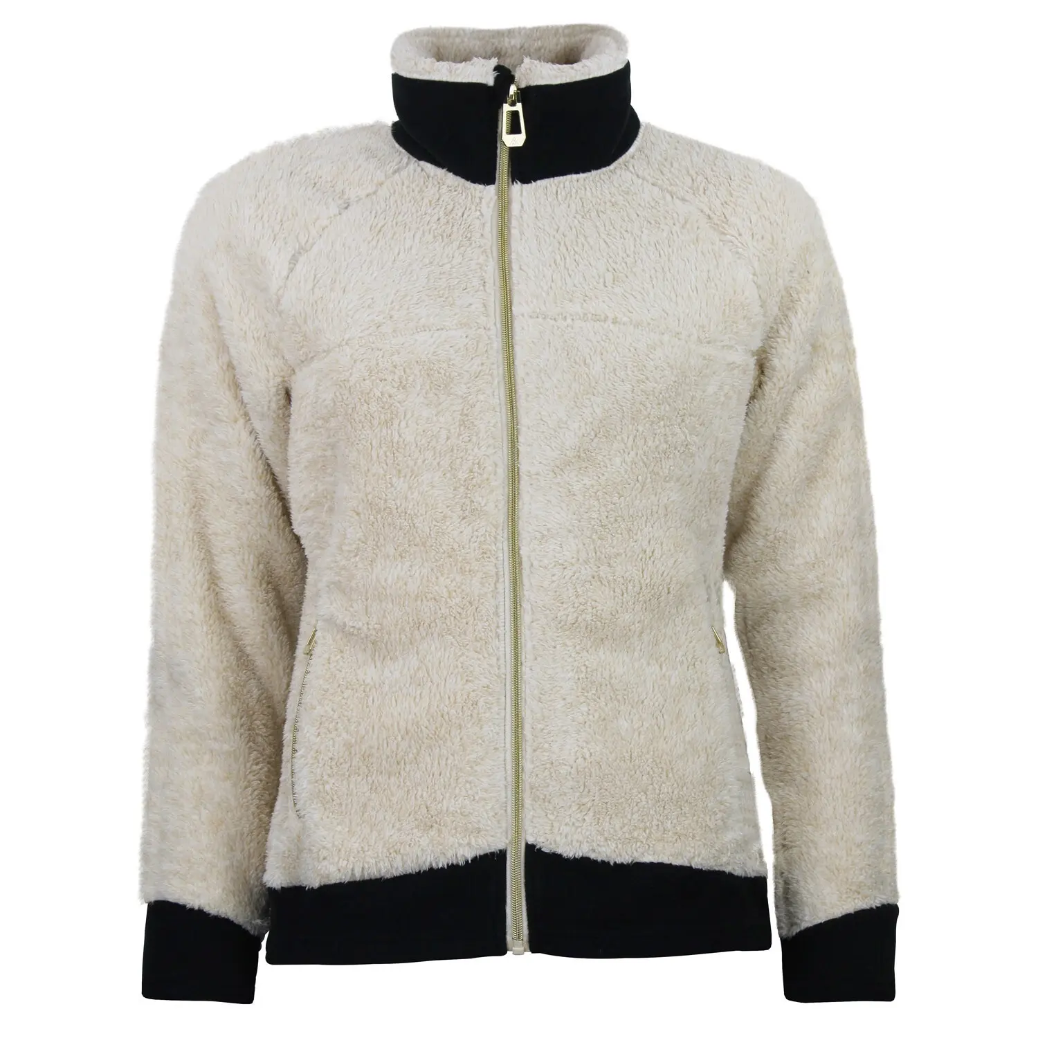 Peak Mountain Polar con cremallera para mujer Coral Sherpa 300G