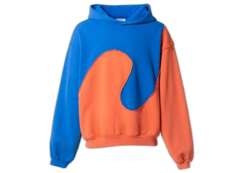 ERL Swirl Fleece Hoodie Red Green