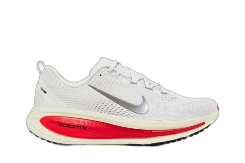 Nike Vomero 18 Platinum Tint Siren Red Light Smoke Grey Metallic Pewter